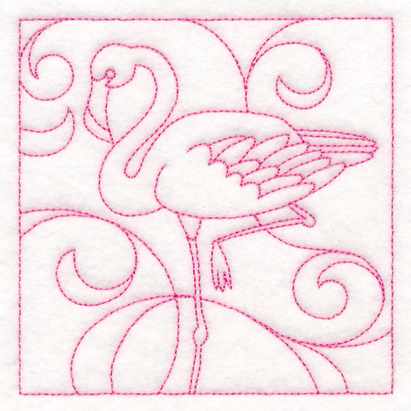 Summer Quilting - Flamingo (Double Run)