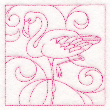 Summer Quilting - Flamingo (Double Run)