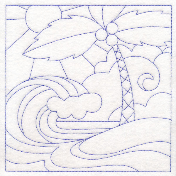 Summer Quilting - Beach (Double Run)