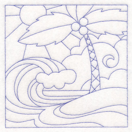 Summer Quilting - Beach (Double Run)