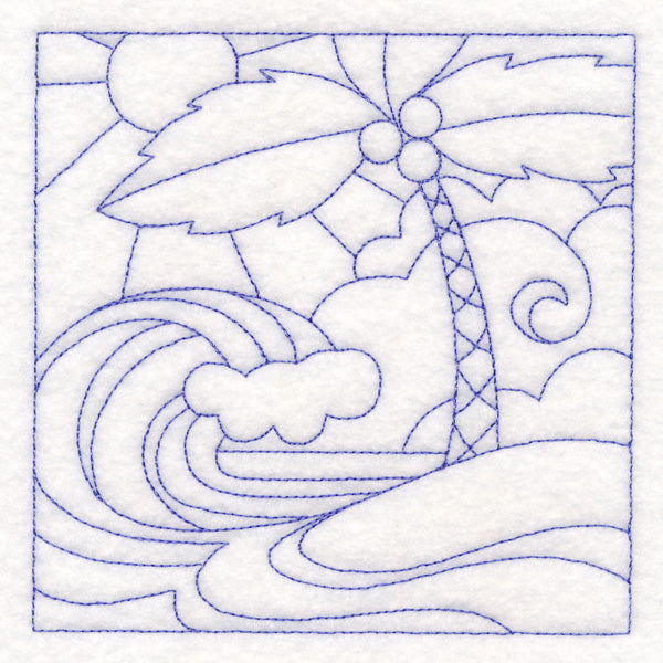 Summer Quilting - Beach (Double Run)