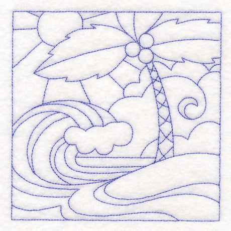 Summer Quilting - Beach (Double Run)