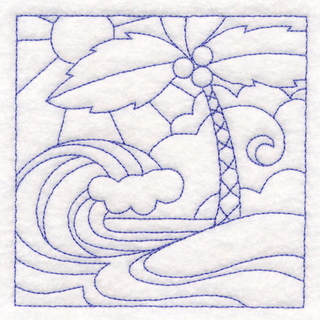 Summer Quilting - Beach (Double Run)