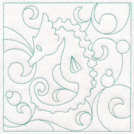 Nautical Quilting - Seahorse (Double Run)