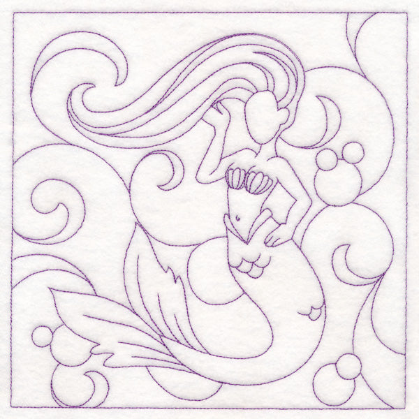 Nautical Quilting - Mermaid (Double Run)