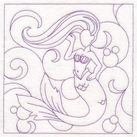 Nautical Quilting - Mermaid (Double Run)