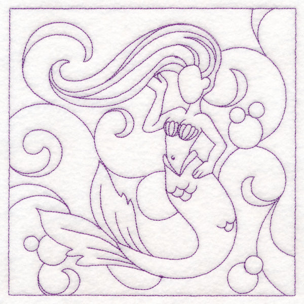 Nautical Quilting - Mermaid (Double Run)