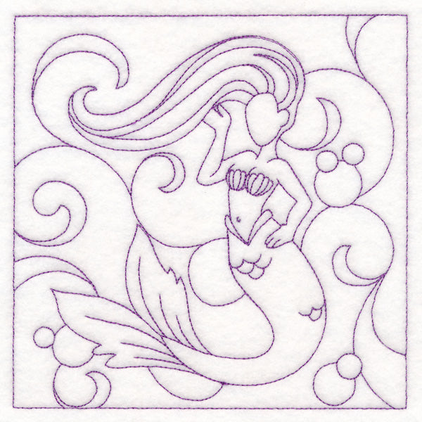 Nautical Quilting - Mermaid (Double Run)