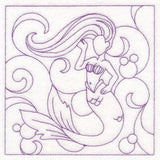 Nautical Quilting - Mermaid (Double Run)