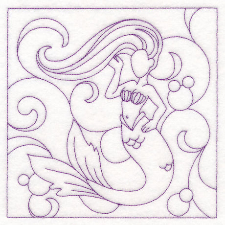 Nautical Quilting - Mermaid (Double Run)