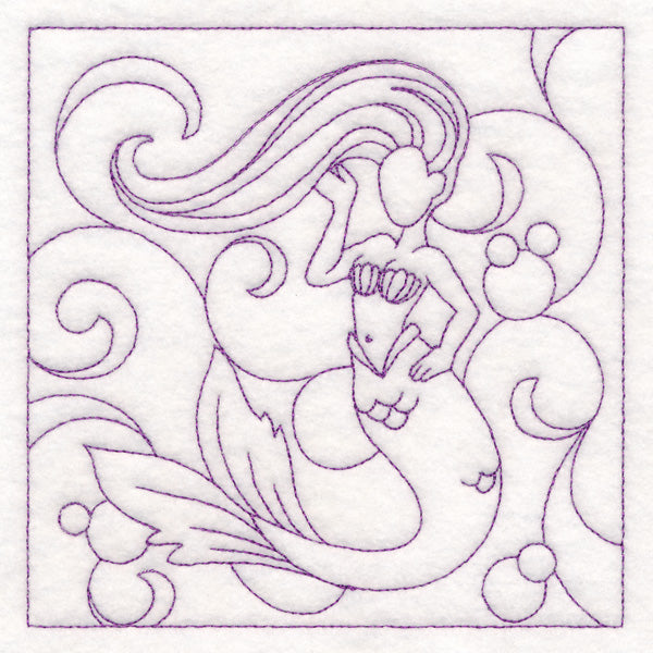 Nautical Quilting - Mermaid (Double Run)