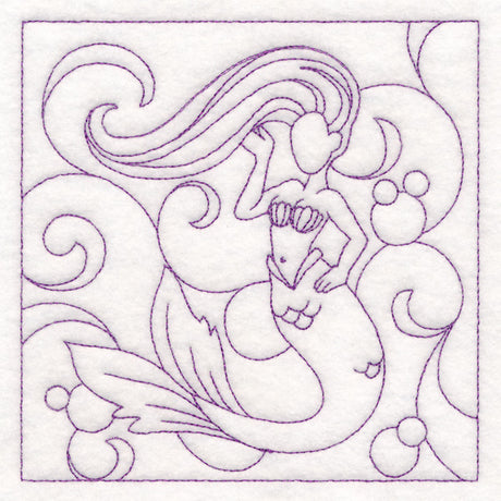 Nautical Quilting - Mermaid (Double Run)