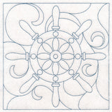 Nautical Quilting - Ship's Wheel (Double Run)