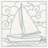 Nautical Quilting - Sailboat (Double Run)