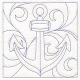 Nautical Quilting - Anchor (Double Run)