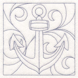 Nautical Quilting - Anchor (Double Run)