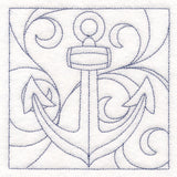 Nautical Quilting - Anchor (Double Run)