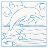 Nautical Quilting - Dolphin (Double Run)