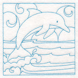 Nautical Quilting - Dolphin (Double Run)