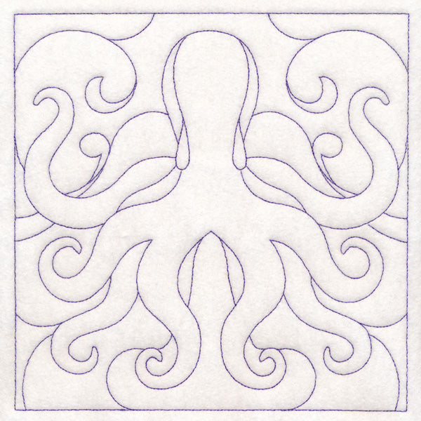 Nautical Quilting - Octopus (Double Run)