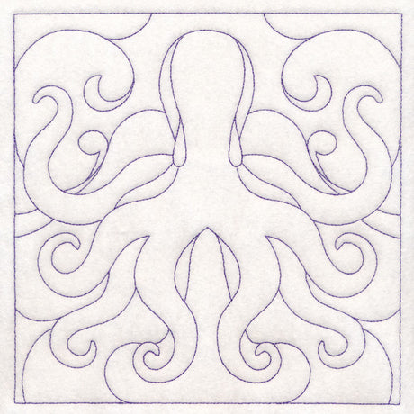 Nautical Quilting - Octopus (Double Run)