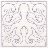 Nautical Quilting - Octopus (Double Run)