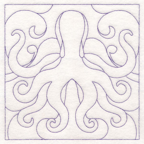 Nautical Quilting - Octopus (Double Run)