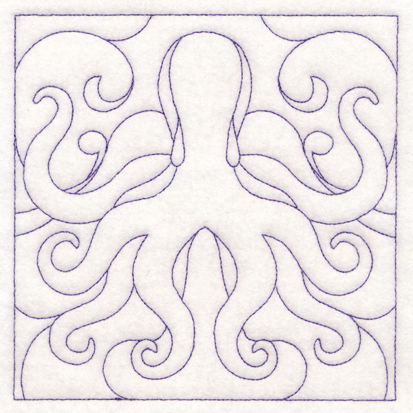 Nautical Quilting - Octopus (Double Run)