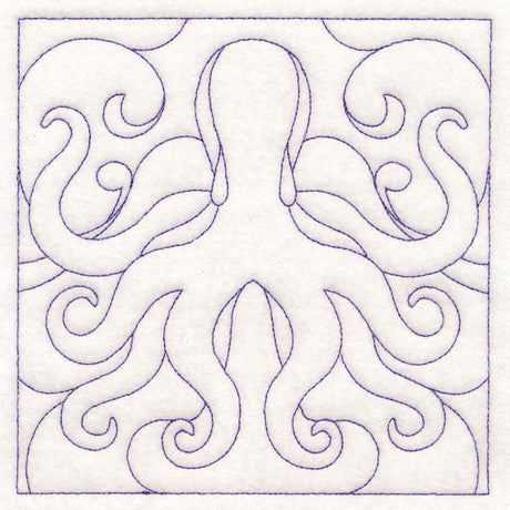 Nautical Quilting - Octopus (Double Run)