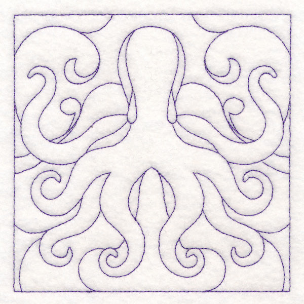 Nautical Quilting - Octopus (Double Run)