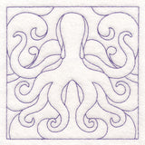 Nautical Quilting - Octopus (Double Run)