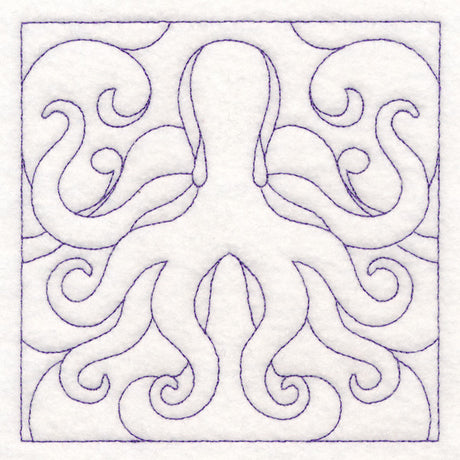 Nautical Quilting - Octopus (Double Run)