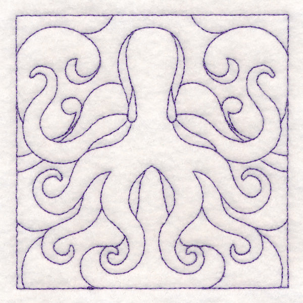 Nautical Quilting - Octopus (Double Run)