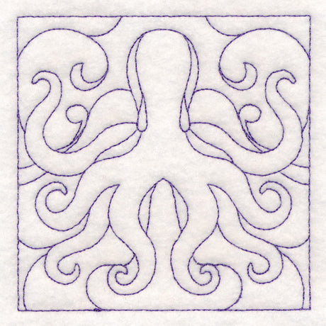 Nautical Quilting - Octopus (Double Run)