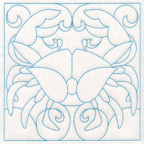 Nautical Quilting - Crab (Double Run)