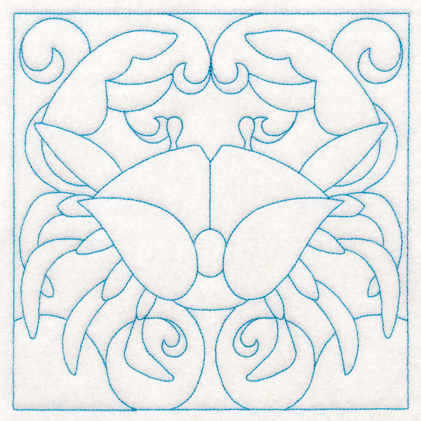 Nautical Quilting - Crab (Double Run)