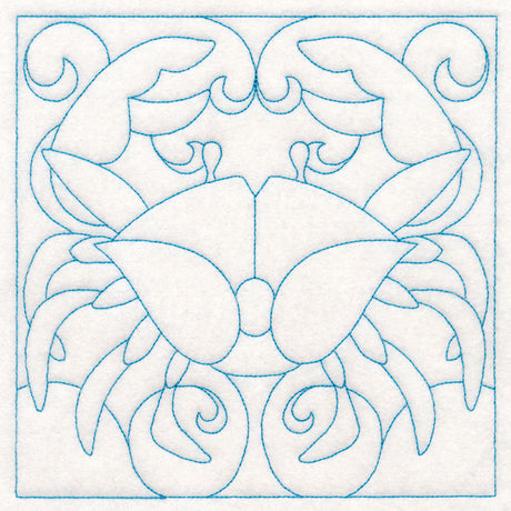 Nautical Quilting - Crab (Double Run)