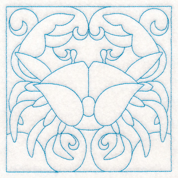 Nautical Quilting - Crab (Double Run)