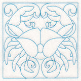 Nautical Quilting - Crab (Double Run)