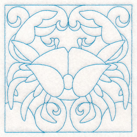Nautical Quilting - Crab (Double Run)