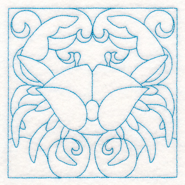 Nautical Quilting - Crab (Double Run)