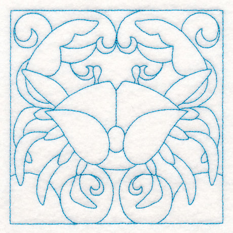 Nautical Quilting - Crab (Double Run)