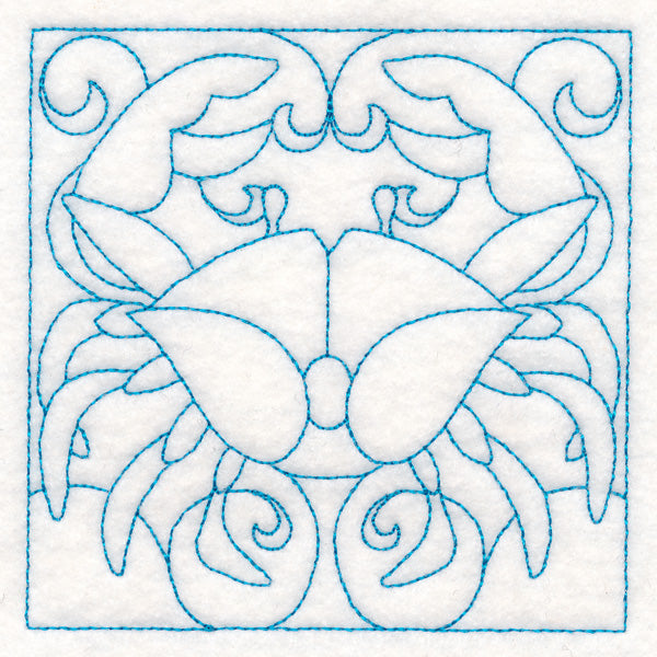 Nautical Quilting - Crab (Double Run)