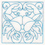Nautical Quilting - Crab (Double Run)