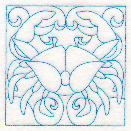 Nautical Quilting - Crab (Double Run)