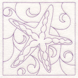 Nautical Quilting - Starfish (Double Run)