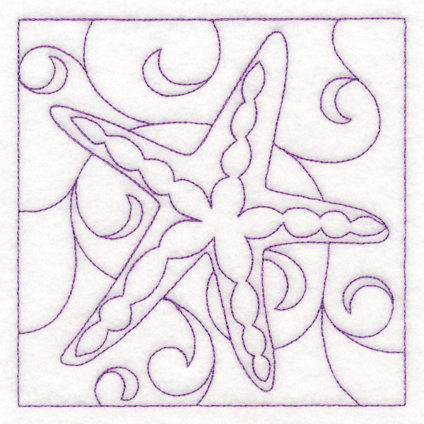 Nautical Quilting - Starfish (Double Run)