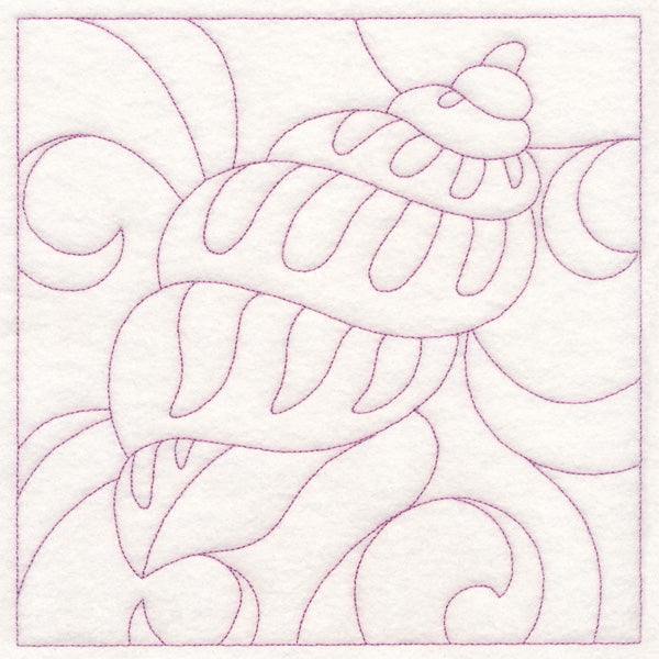 Nautical Quilting - Banded Tulip Seashell (Double Run)