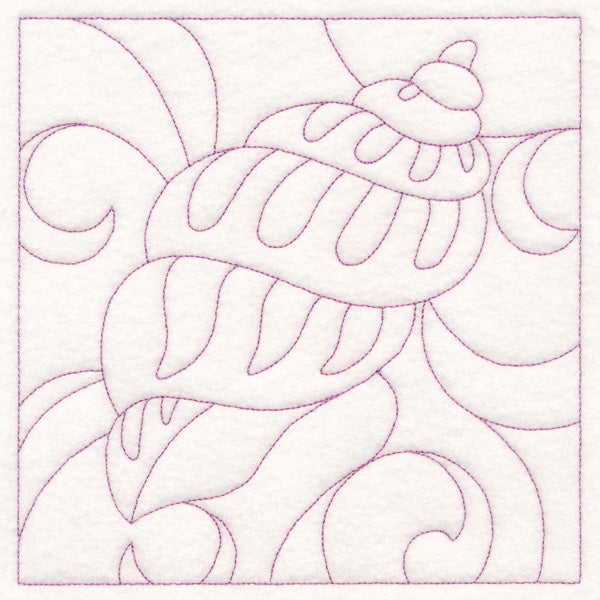 Nautical Quilting - Banded Tulip Seashell (Double Run)