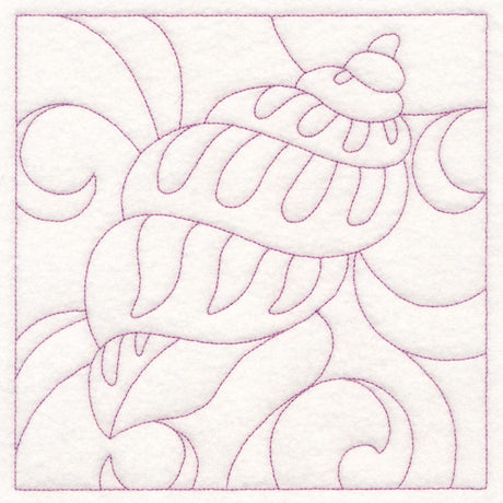Nautical Quilting - Banded Tulip Seashell (Double Run)